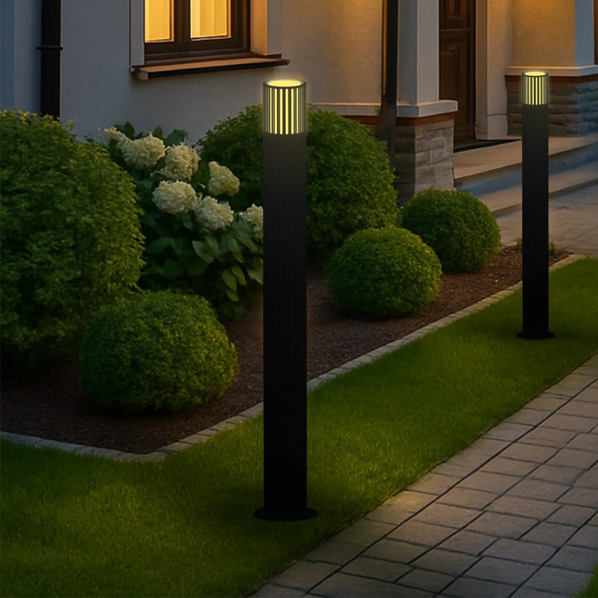 Lámpara de exterior KUUSAMO 1xE27/20W/230V 74 cm IP54 antracita