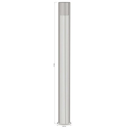 Lámpara de exterior KUUSAMO 1xE27/20W/230V 74 cm IP54 antracita