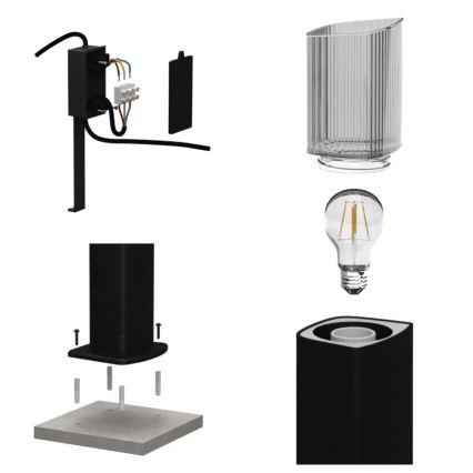 Lámpara de exterior LANA 1xE27/25W/230V IP54 45 cm