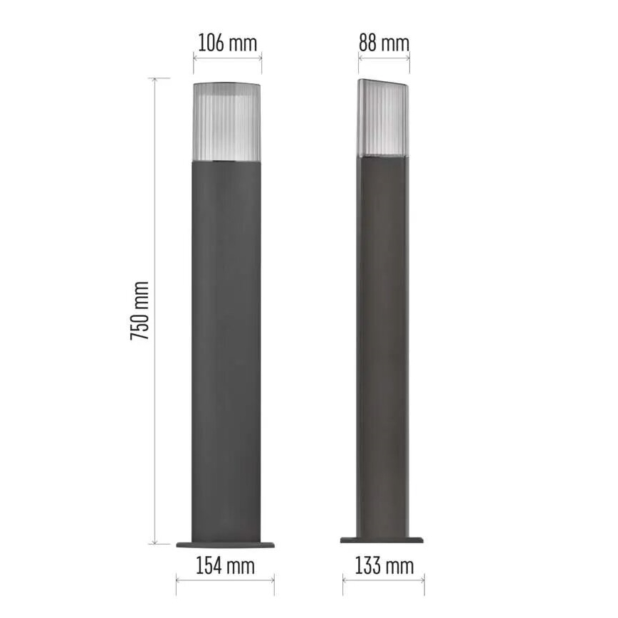 Lámpara de exterior LANA 1xE27/25W/230V IP54 75 cm