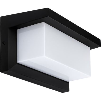 Aplique LED para exterior con bombilla con sensor crepuscular NEELY 1xE27/9W/230V IP54 negro