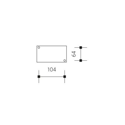 LED Aplique para exterior con sensor NATURA LED/12W/230V 4000K IP54 marrón/antracita