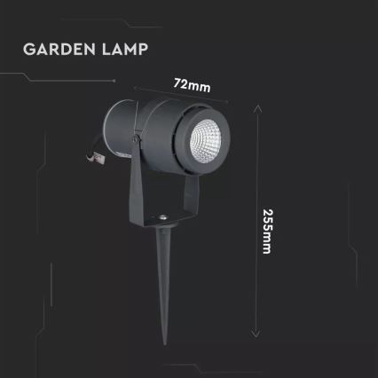 Lámpara de exterior LED LED/12W/100-240V IP65