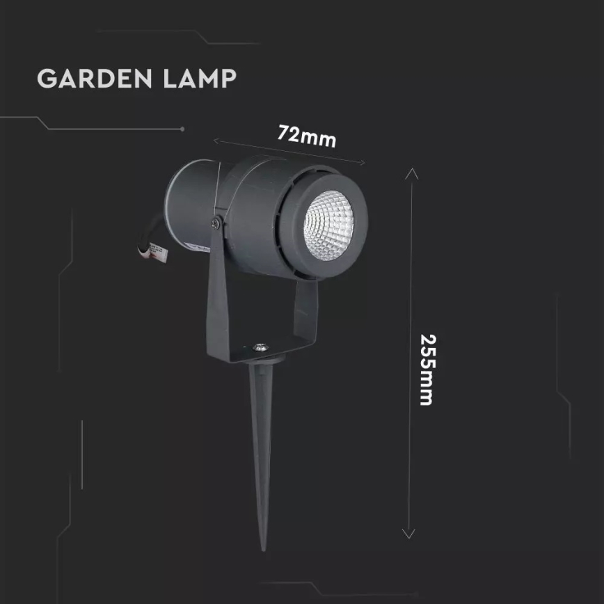 Lámpara de exterior LED LED/12W/100-240V IP65