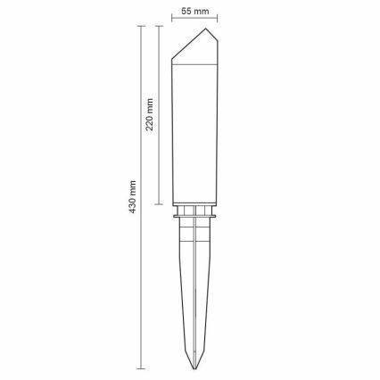 Lámpara de exterior LED LED/3W/230V 2800K IP65