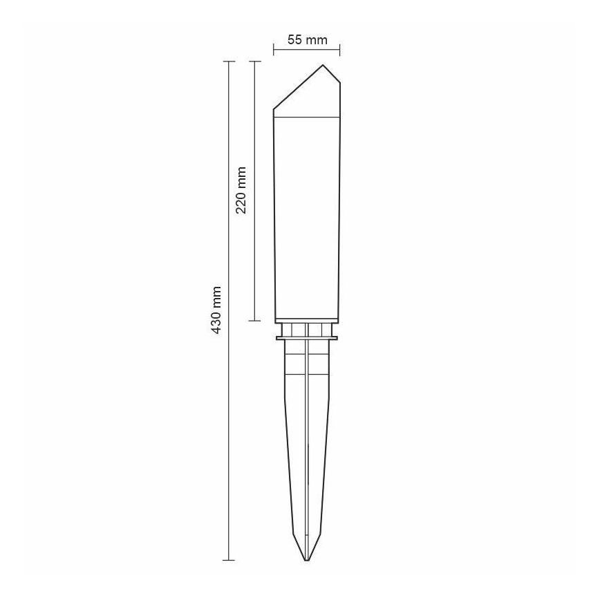 Lámpara de exterior LED LED/3W/230V 2800K IP65
