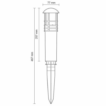 Lámpara de exterior LED LED/3W/230V 4000K IP65