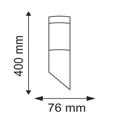 Lámpara de exterior LIVIA 1xE27/10W/230V IP44