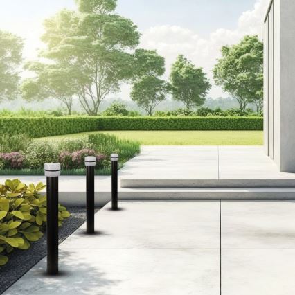 Lámpara de exterior MIA 1xE27/60W/230V 80 cm IP44 negro