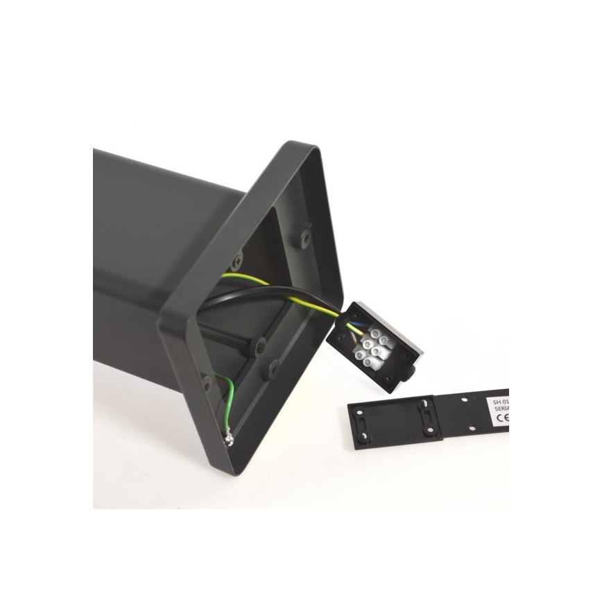 Lámpara de exterior SANTA 1xE27/60W/230V IP54 79,5 cm antracita