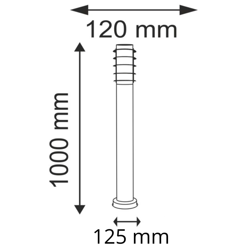 Lámpara de exterior SERENA 1xE27/10W/230V IP44 100 cm