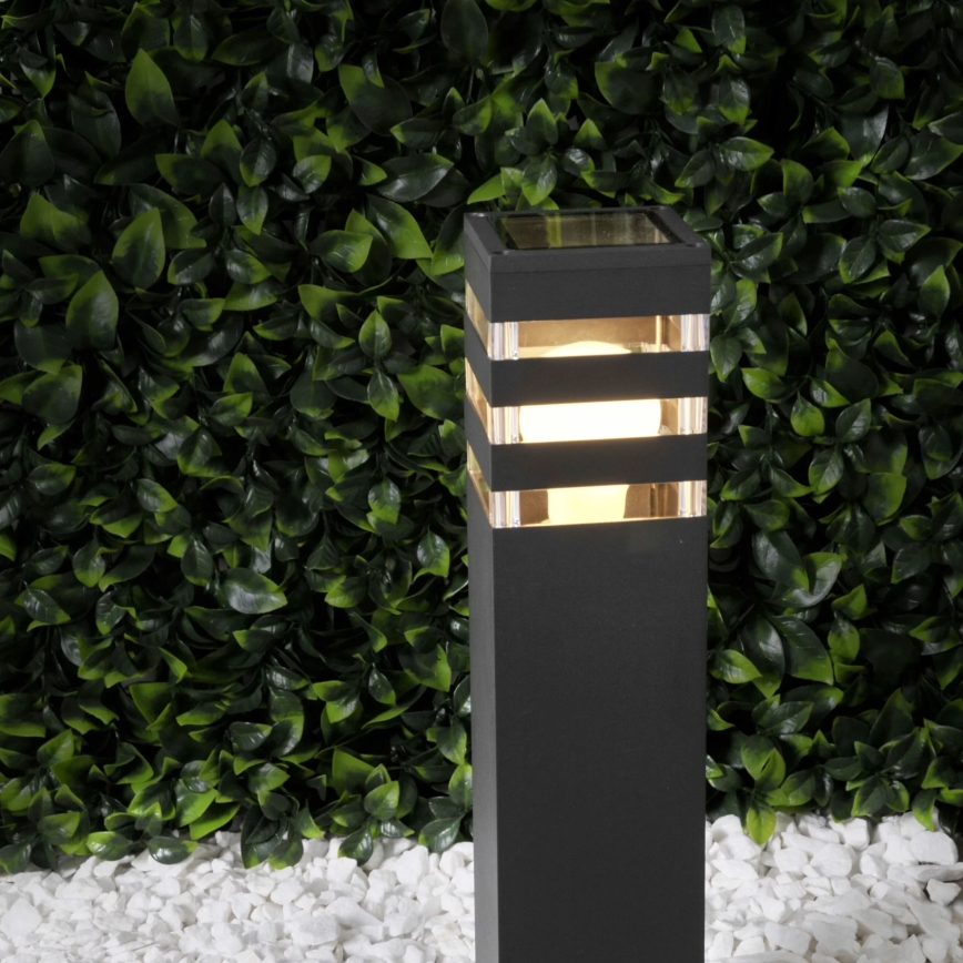 Lámpara de exterior TEKSAS 1xE27/12W/230V IP44 44 cm grafito
