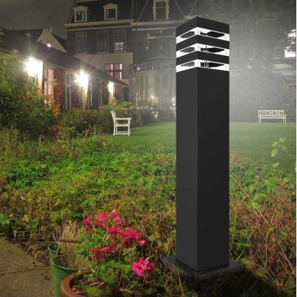 Lámpara de exterior TEKSAS 1xE27/12W/230V IP44 44 cm grafito