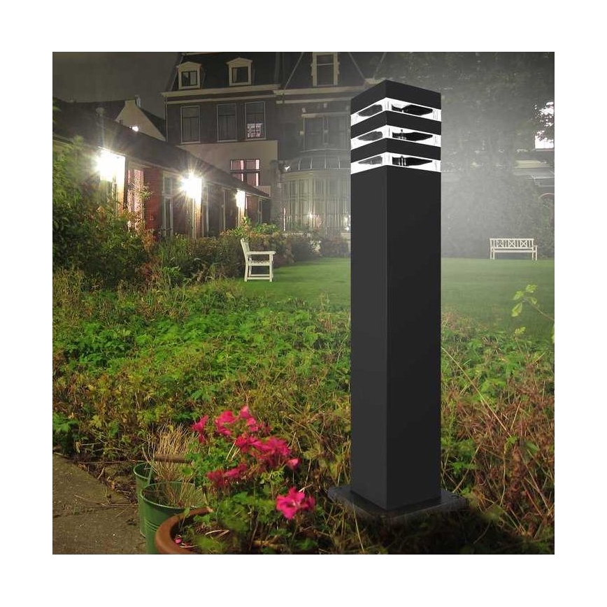 Lámpara de exterior TEKSAS 1xE27/12W/230V IP44 44 cm grafito