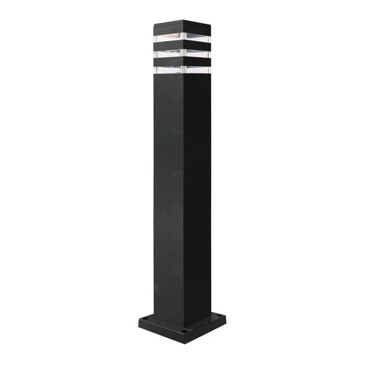 Lámpara de exterior TEKSAS 1xE27/12W/230V IP44 74 cm antracita