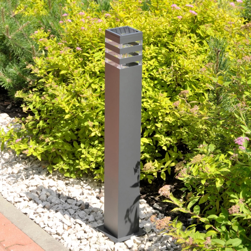 Lámpara de exterior TEKSAS 1xE27/12W/230V IP44 74 cm antracita