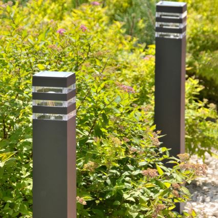Lámpara de exterior TEKSAS 1xE27/12W/230V IP44 74 cm antracita