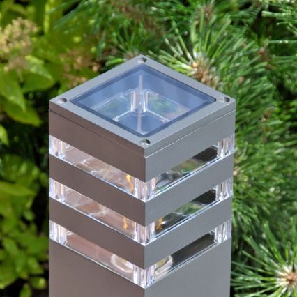 Lámpara de exterior TEKSAS 1xE27/12W/230V IP44 74 cm antracita