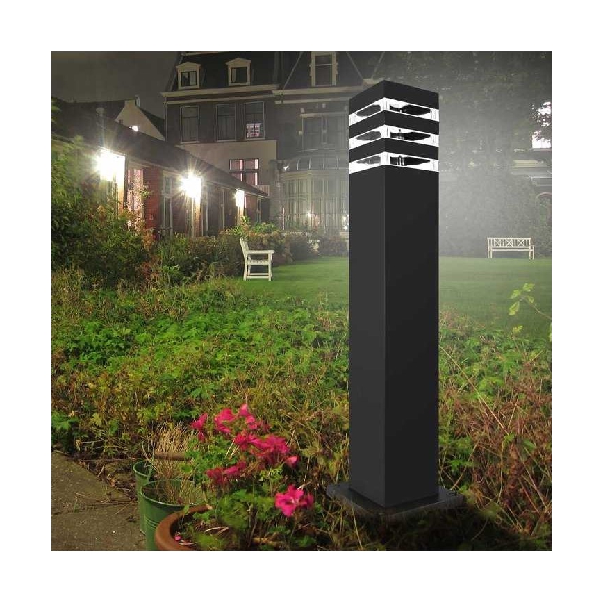 Lámpara de exterior TEKSAS 1xE27/12W/230V IP44 74 cm antracita