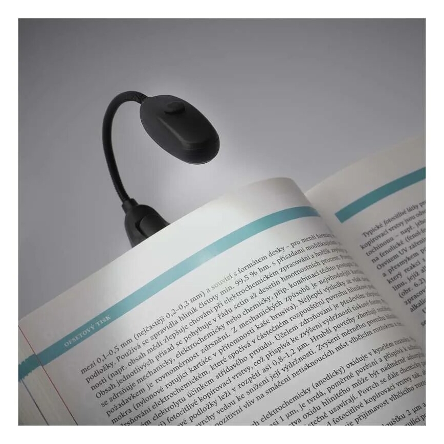 Lámpara de lectura LED LED/1xAAA