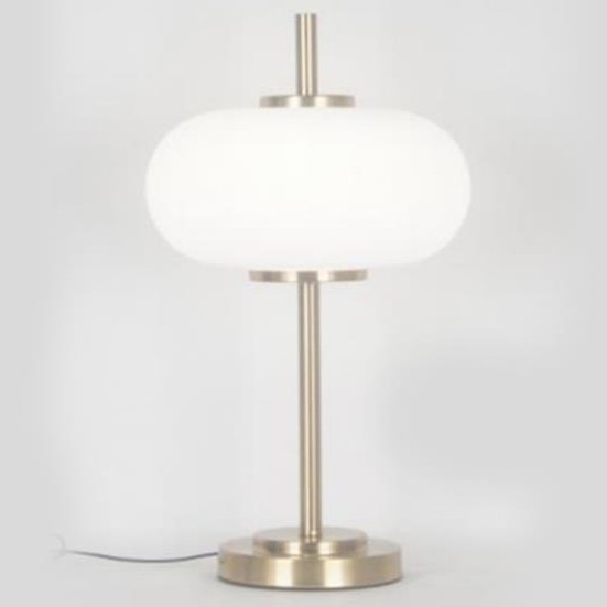 Lámpara de mesa 1xE14/3W/230V blanco/latón