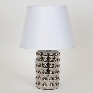 Lámpara de mesa 1xE14/40W/230V blanco/cromo brillante