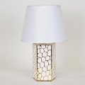Lámpara de mesa 1xE14/40W/230V blanco/dorado