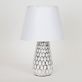 Lámpara de mesa 1xE14/40W/230V blanco/plata