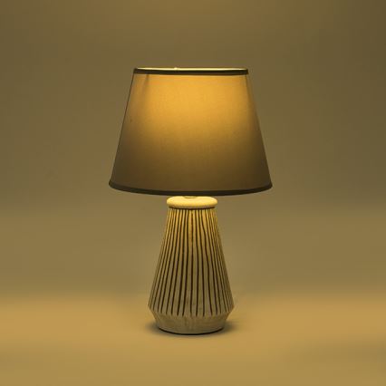 Lámpara de mesa 1xE14/40W/230V pátina/gris