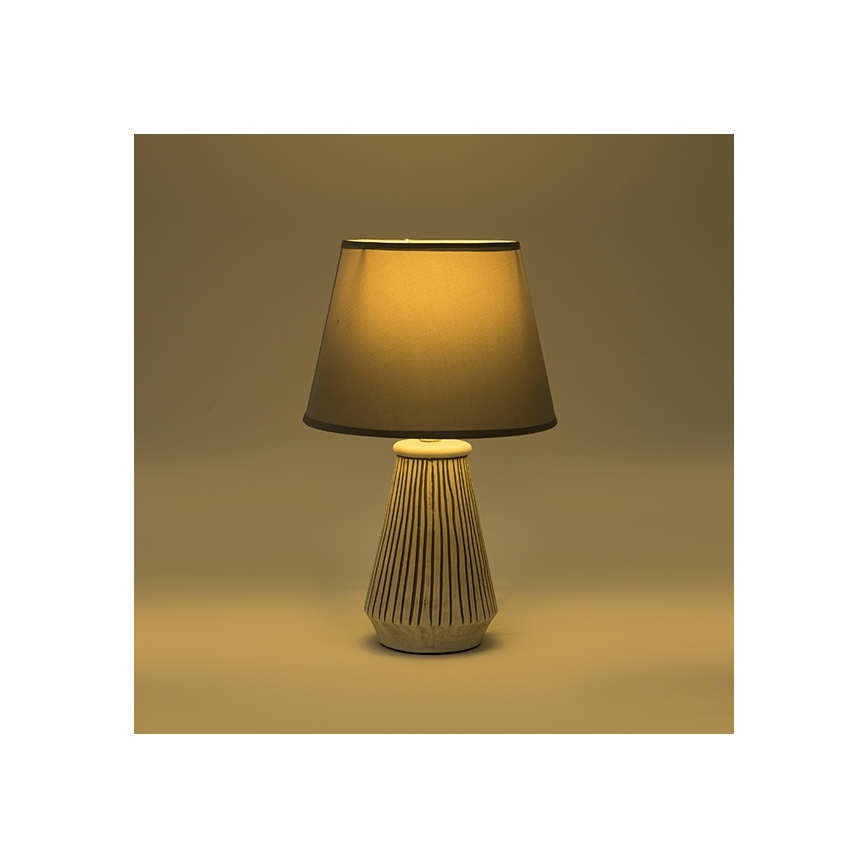 Lámpara de mesa 1xE14/40W/230V pátina/gris