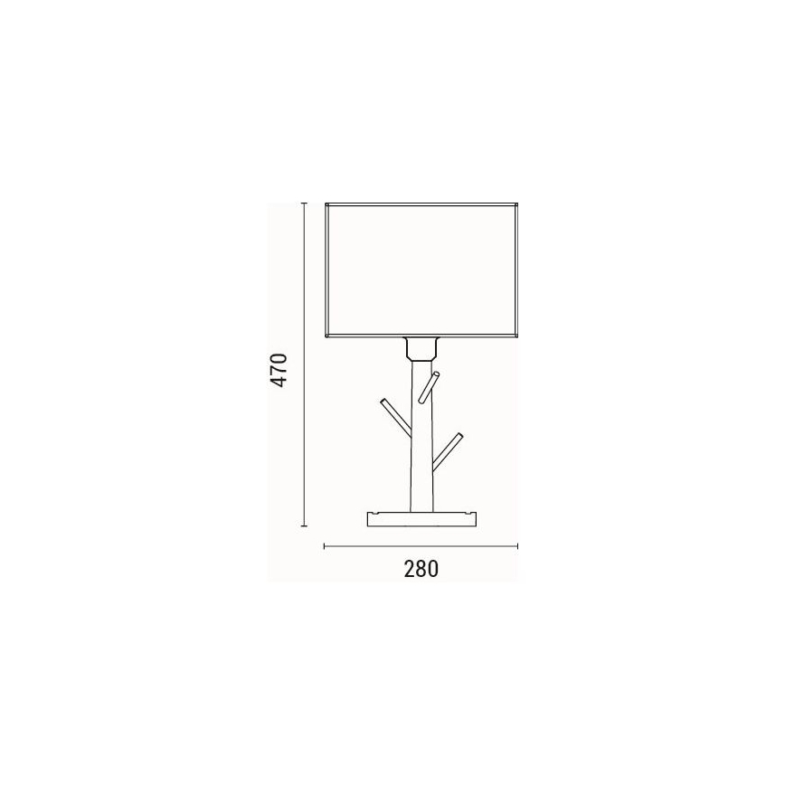 Lámpara de mesa 1xE27/40W/230V