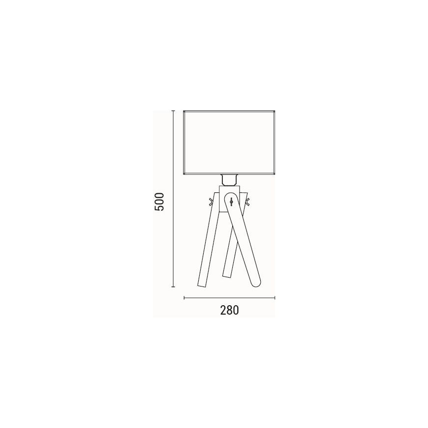 Lámpara de mesa 1xE27/40W/230V
