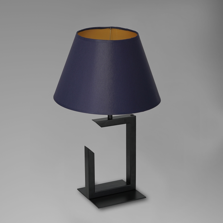 Lámpara de mesa 1xE27/60W/230V 45 cm azul/dorado