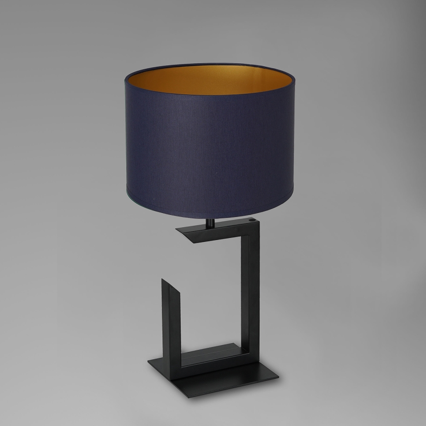 Lámpara de mesa 1xE27/60W/230V 45 cm azul/dorado
