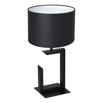 Lámpara de mesa 1xE27/60W/230V 45 cm negro/blanco