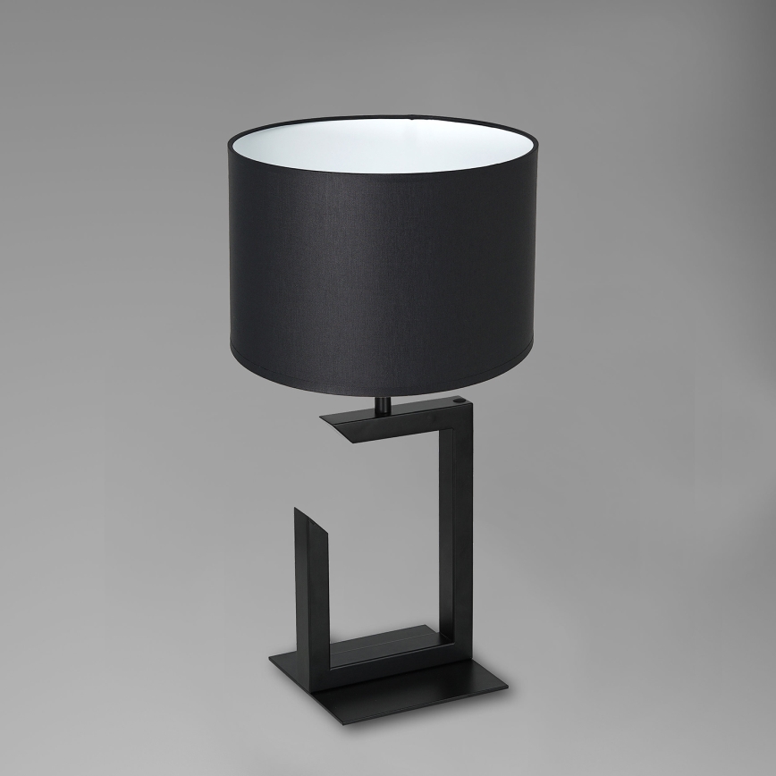 Lámpara de mesa 1xE27/60W/230V 45 cm negro/blanco