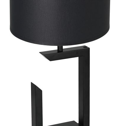 Lámpara de mesa 1xE27/60W/230V 45 cm negro/blanco