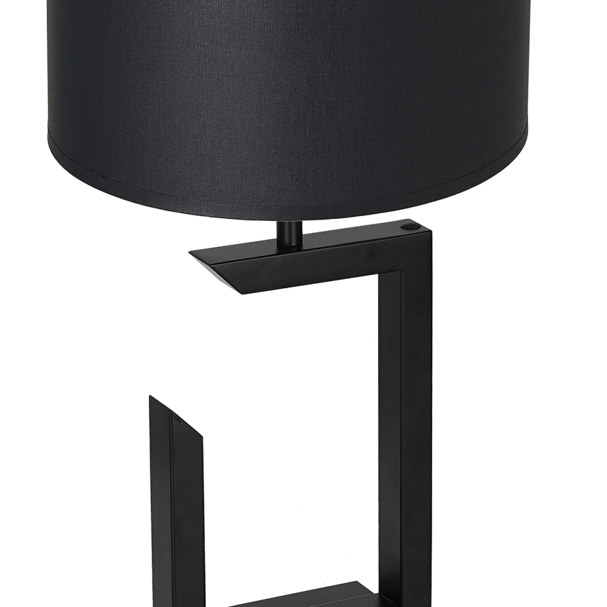 Lámpara de mesa 1xE27/60W/230V 45 cm negro/blanco