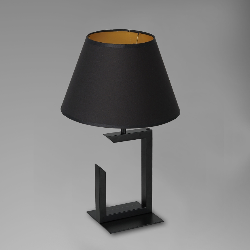 Lámpara de mesa 1xE27/60W/230V 45 cm negro/dorado