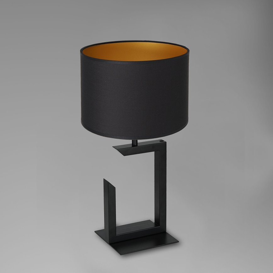 Lámpara de mesa 1xE27/60W/230V 45 cm negro/dorado