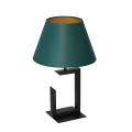 Lámpara de mesa 1xE27/60W/230V 45 cm verde/dorado