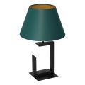 Lámpara de mesa 1xE27/60W/230V 45 cm verde/dorado