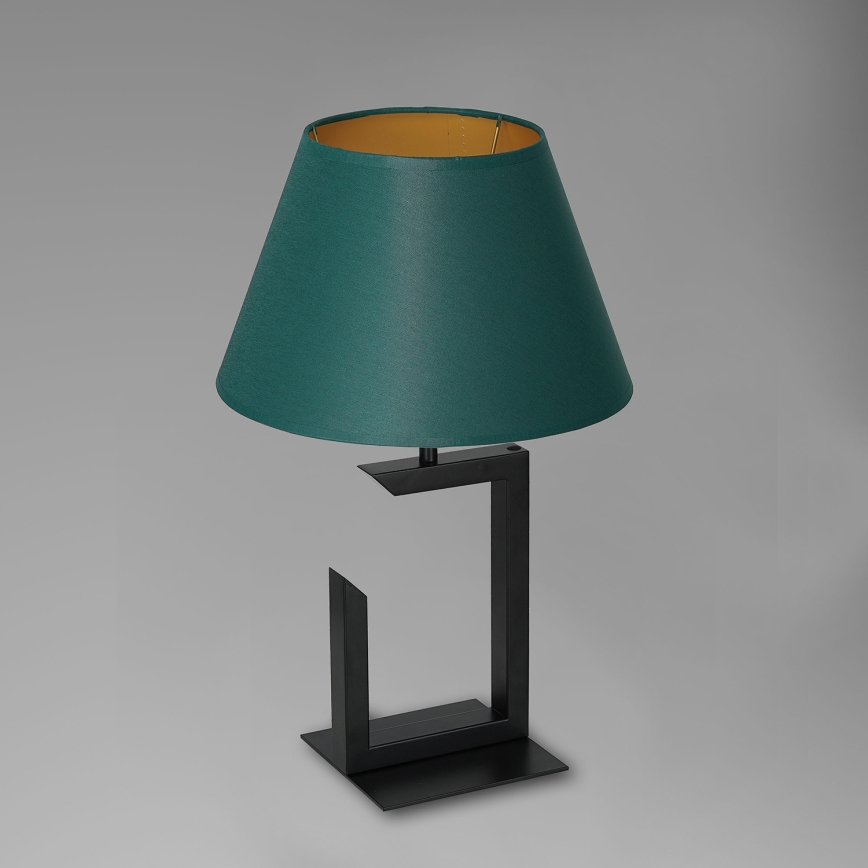Lámpara de mesa 1xE27/60W/230V 45 cm verde/dorado