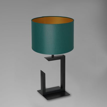 Lámpara de mesa 1xE27/60W/230V 45 cm verde/dorado