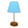 Lámpara de mesa 1xE27/60W/230V azul/cobre