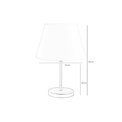 Lámpara de mesa 1xE27/60W/230V azul/cobre