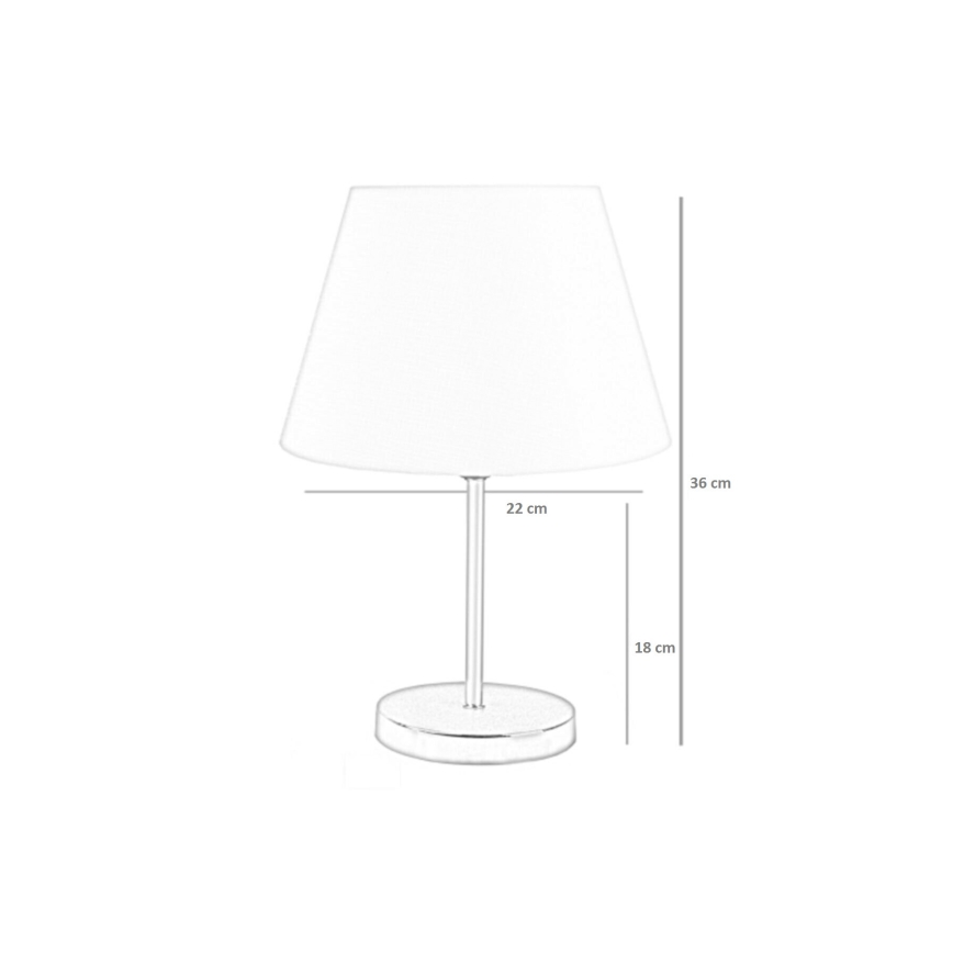 Lámpara de mesa 1xE27/60W/230V azul/cobre