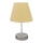 Lámpara de mesa 1xE27/60W/230V beige/cromo brillante