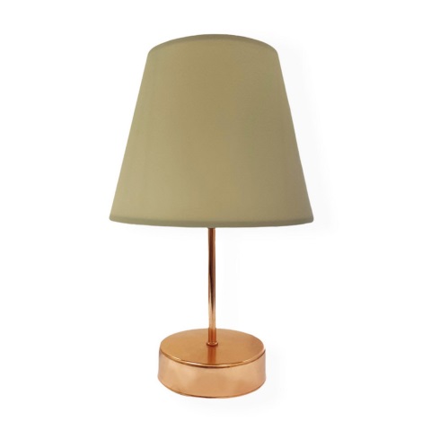 Lámpara de mesa 1xE27/60W/230V cobre