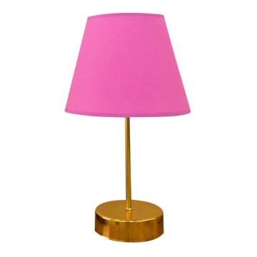 Lámpara de mesa 1xE27/60W/230V rosa/cobre